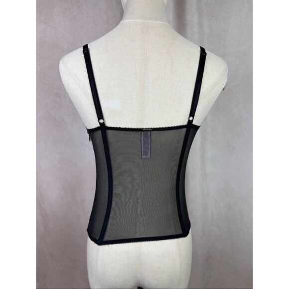 Victoria’s Secret Black Lace Corset Top 34C - Picture 3 of 7